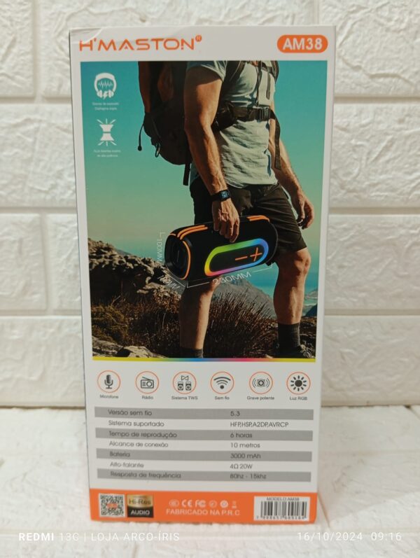 Caixa de Som Bluetooth Portátil - Image 6