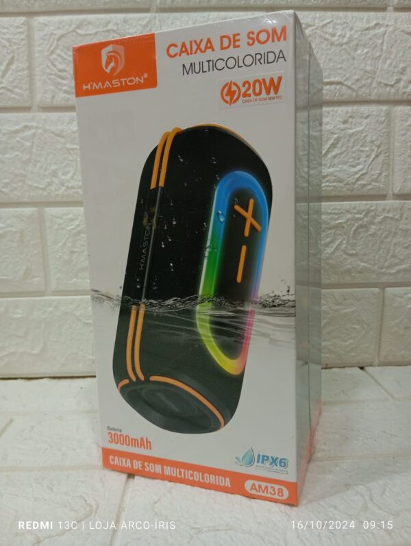 Caixa de Som Bluetooth Portátil - Image 2